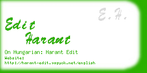 edit harant business card